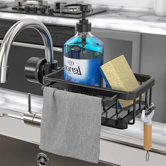 Organizer für Küchenarmaturen – Aluminiumdesign gegen Rost & für mehr Ordnung