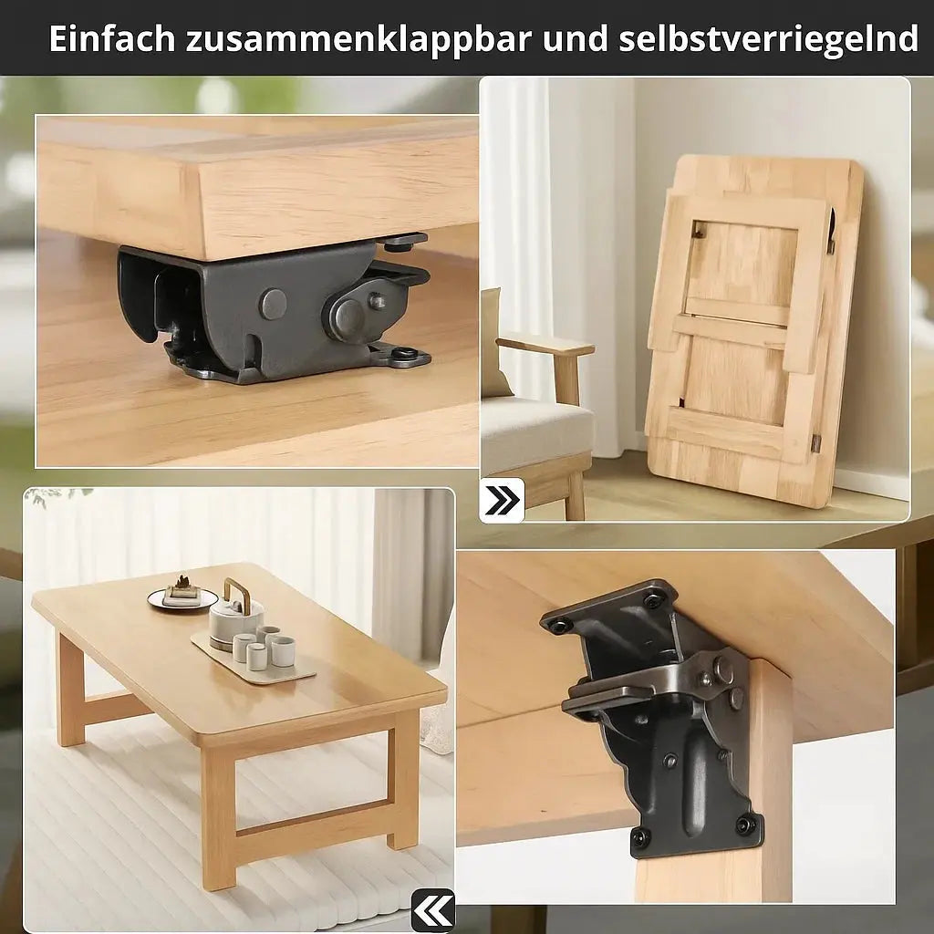 Klapphalter 90° Auto-Lock – 2er-Set, bis 225 kg, Montage in 5 Minuten