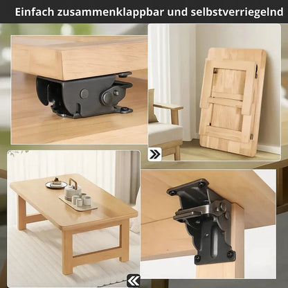 Klapphalter 90° Auto-Lock – 2er-Set, bis 225 kg, Montage in 5 Minuten