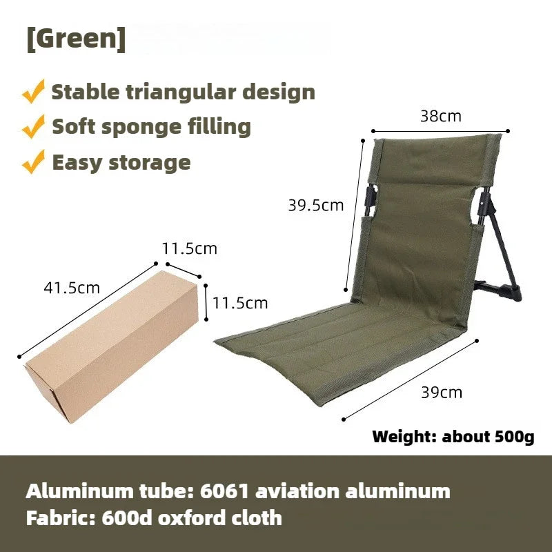 Camping-Klappstuhl ultraleicht mit Polsterung