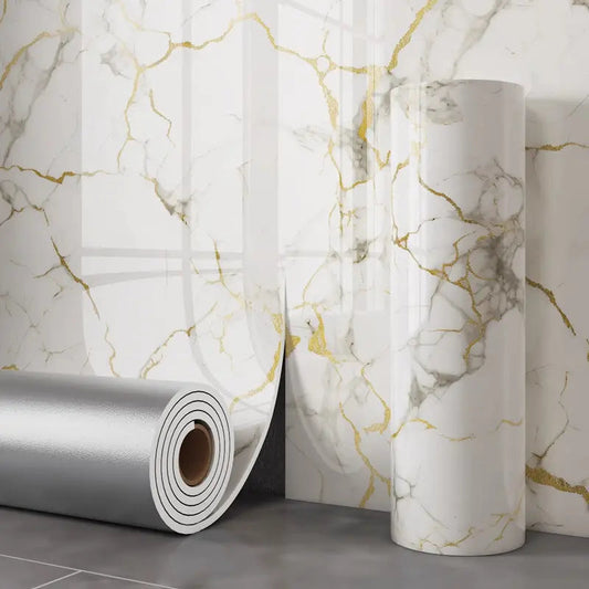 Selbstklebende Marmor-Dekorfolie – Moderner Look in Minuten (40×300 cm)