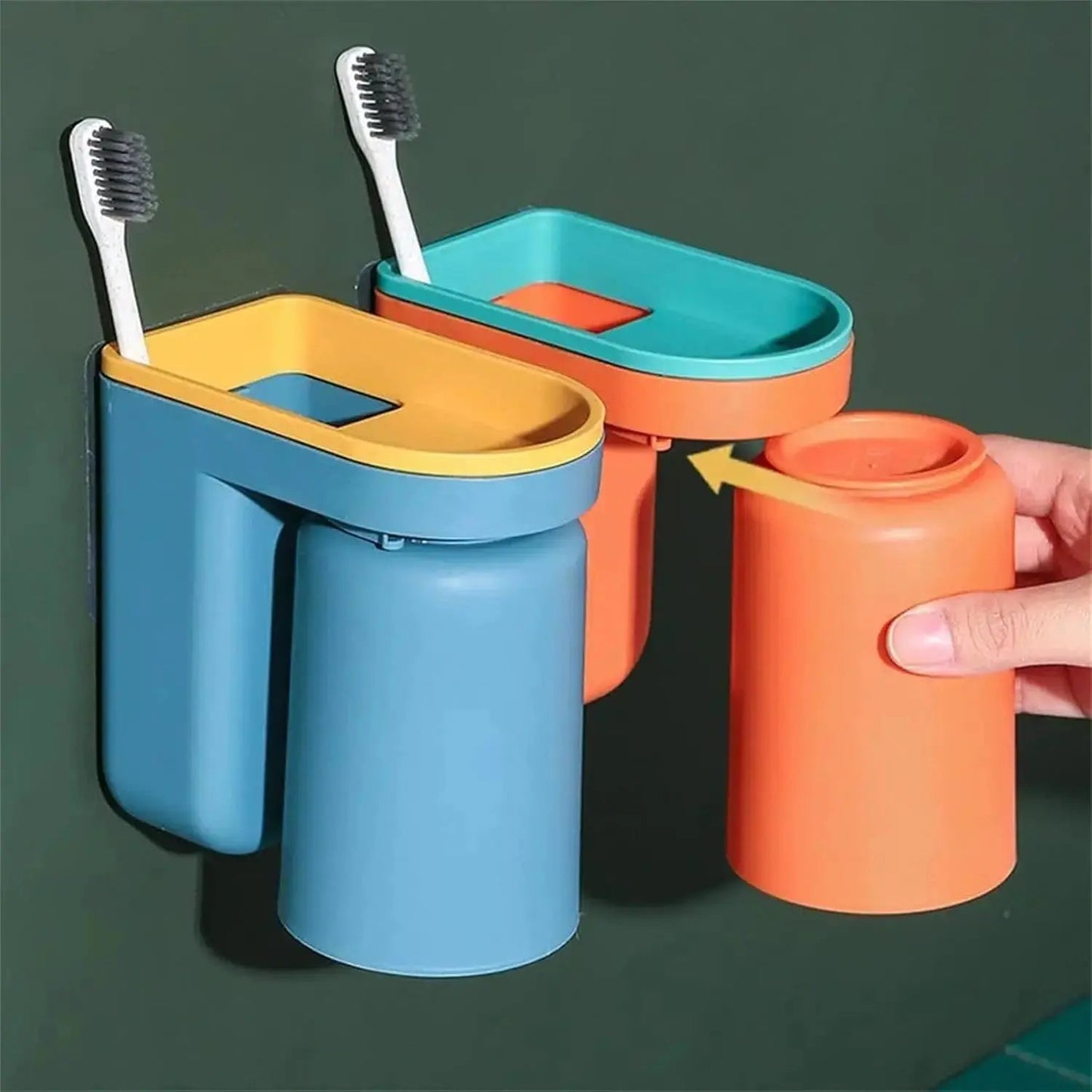 1+1 GRATIS | Wand-Klebe-Zahnbürstenhalter – stressfreie & ordentliche Aufbewahrung