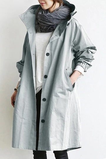 BowLift | Windproof Women's Trench Coat with Hood