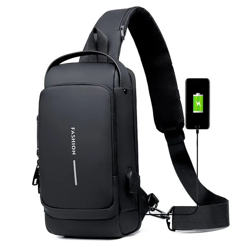 Sicherheits-Rucksack – Schnittfest & mit USB-Ladeanschluss