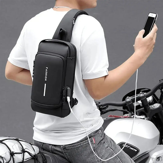 Sicherheits-Rucksack – Schnittfest & mit USB-Ladeanschluss