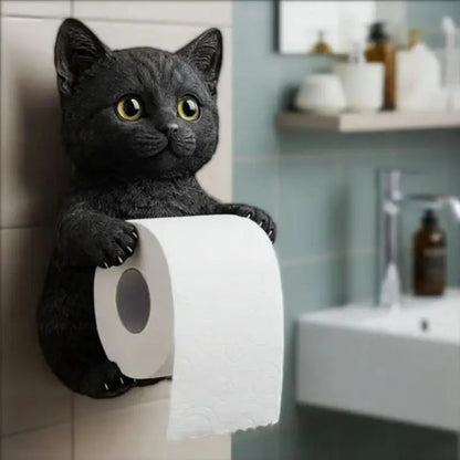 3D-Katzen-Toilettenrollenhalter – stilvoll & funktional