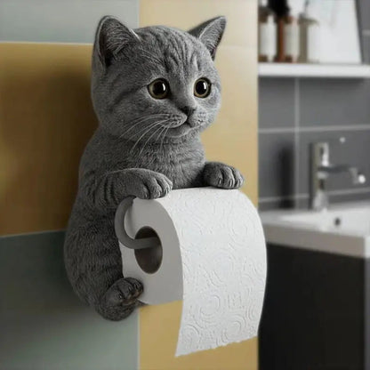 3D-Katzen-Toilettenrollenhalter – stilvoll & funktional