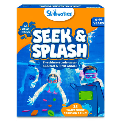 Unterwasser-Pool-Schatzsuche Spiel mit wasserdichten Edelsteinen und Karten