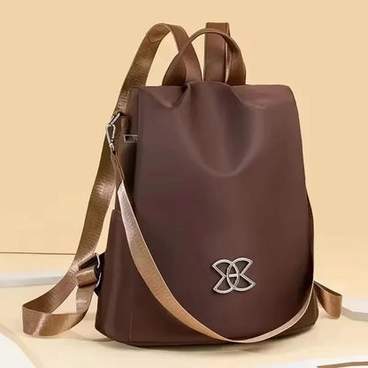Anti-Diebstahl Rucksack – 3 Trageoptionen, wasserabweisend, Braun & Schwarz