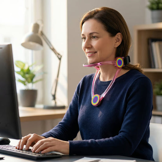 Nackenstütze mit offenem Rahmen – Haltungskorrektur & Schmerzlinderung ohne Hitzestau