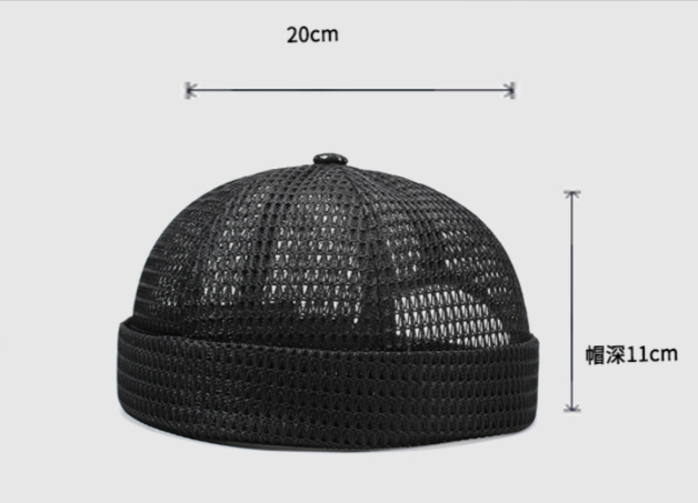 Mesh-Kappe atmungsaktiv mit verstellbarem Riemen