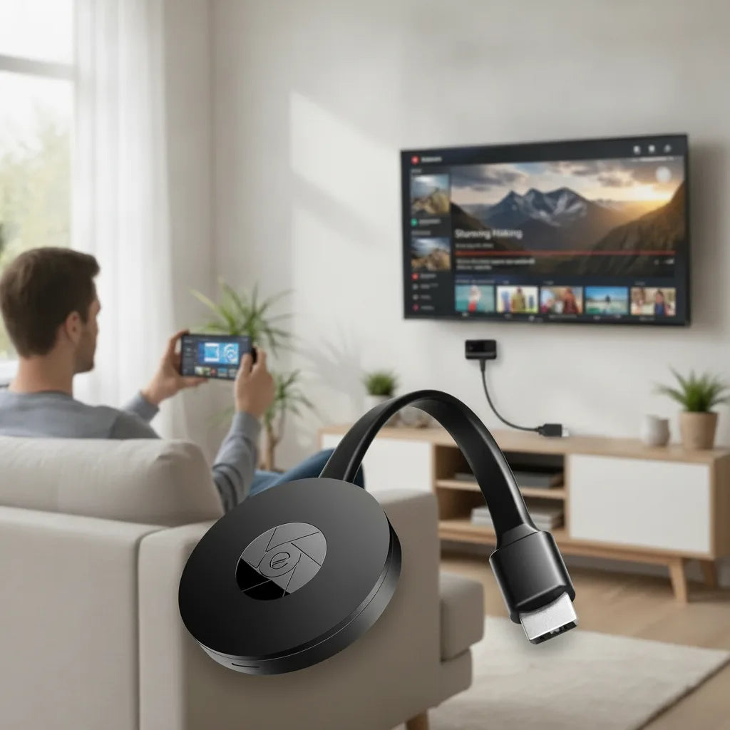 Kabelloser 1080p-Mirror-Adapter – Inhalte sofort auf dem großen Bildschirm
