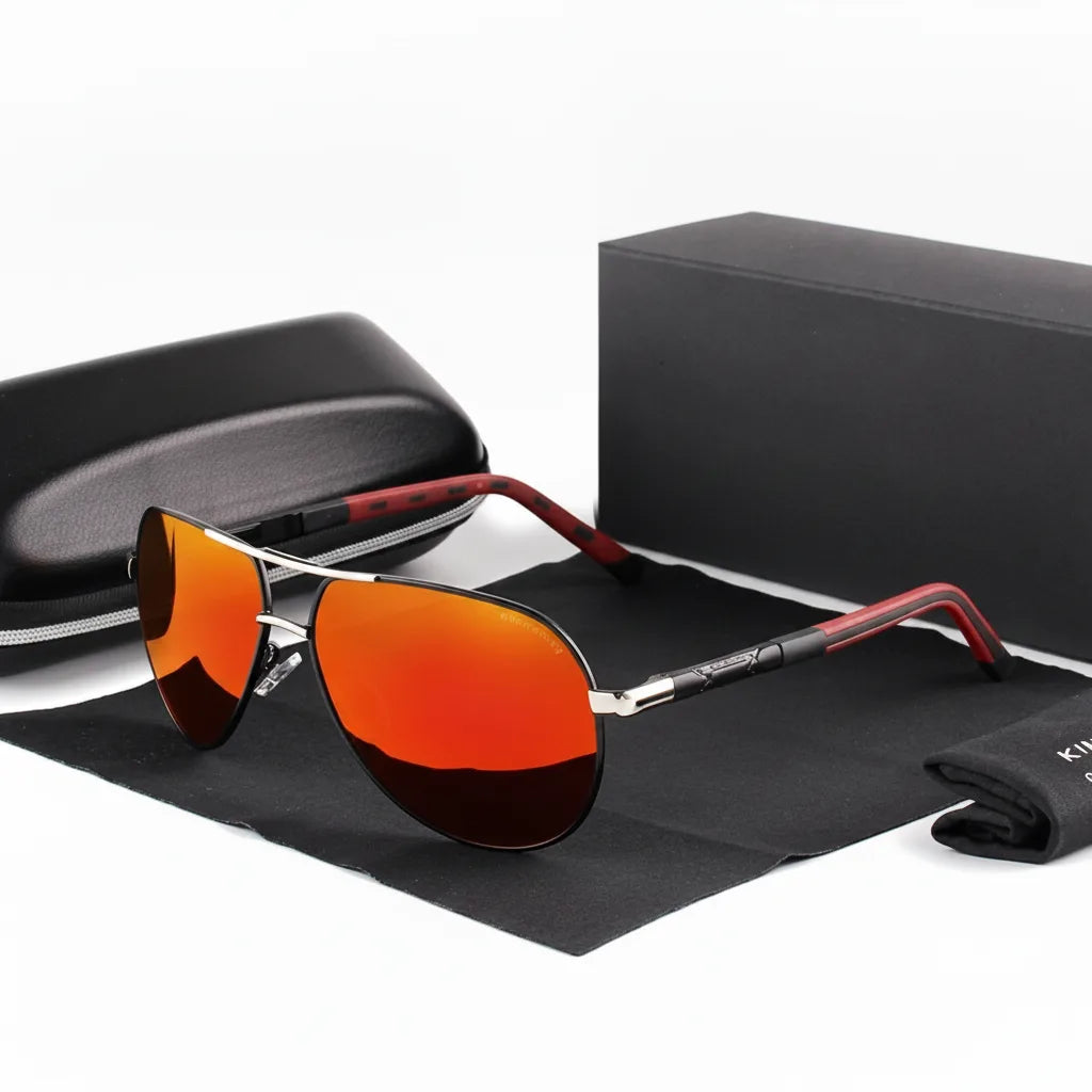 Herren Sonnenbrille Vintage Polarisiert mit UV400 Schutz