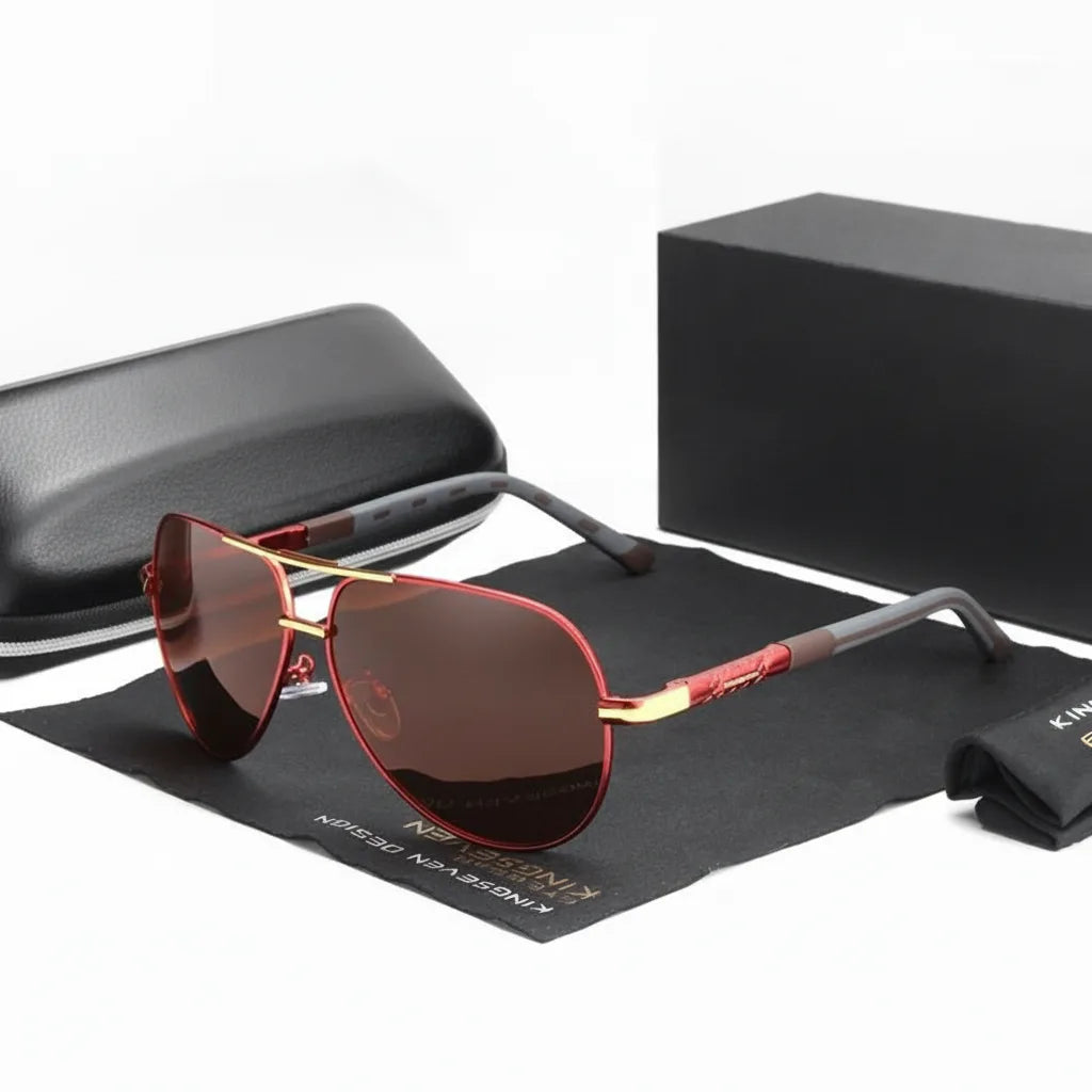 Herren Sonnenbrille Vintage Polarisiert mit UV400 Schutz