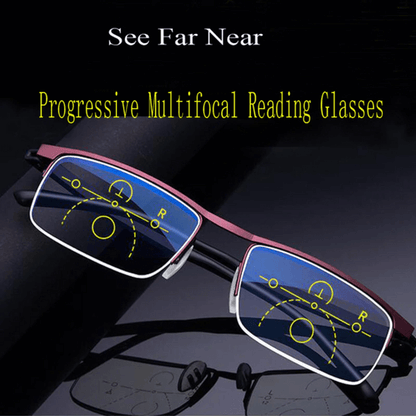 Progressive Gleitsichtbrille mit automatischer Anpassung