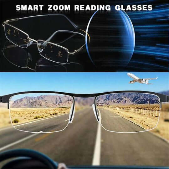 Progressive Gleitsichtbrille mit automatischer Anpassung