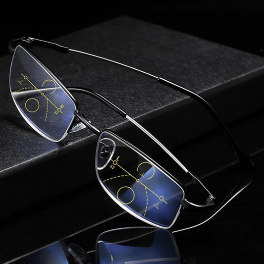 Progressive Gleitsichtbrille mit automatischer Anpassung