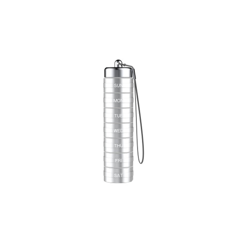 Medikamentendosierer 7-Tage wasserdicht aus Aluminium