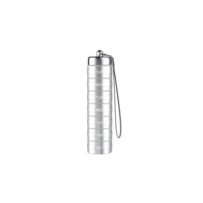 Medikamentendosierer 7-Tage wasserdicht aus Aluminium