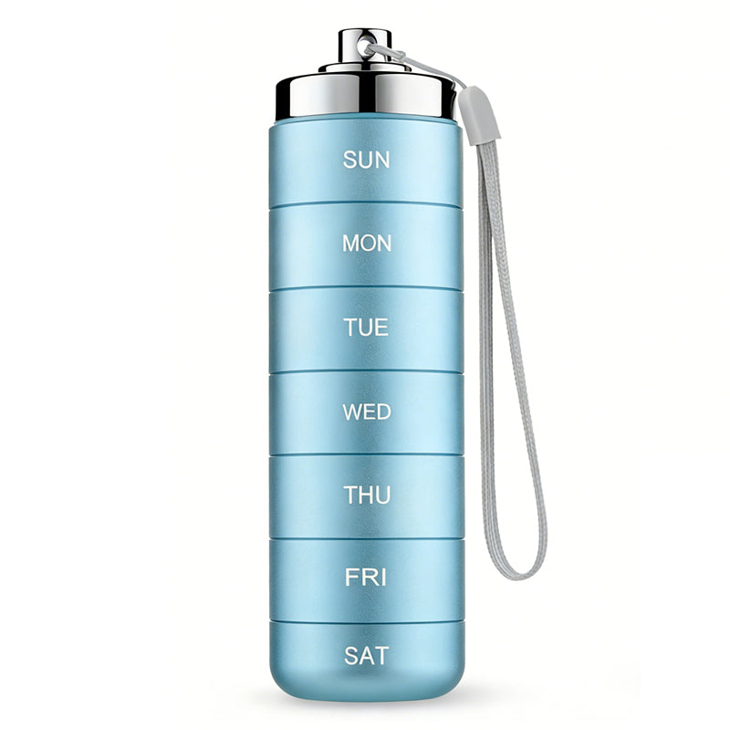 Medikamentendosierer 7-Tage wasserdicht aus Aluminium